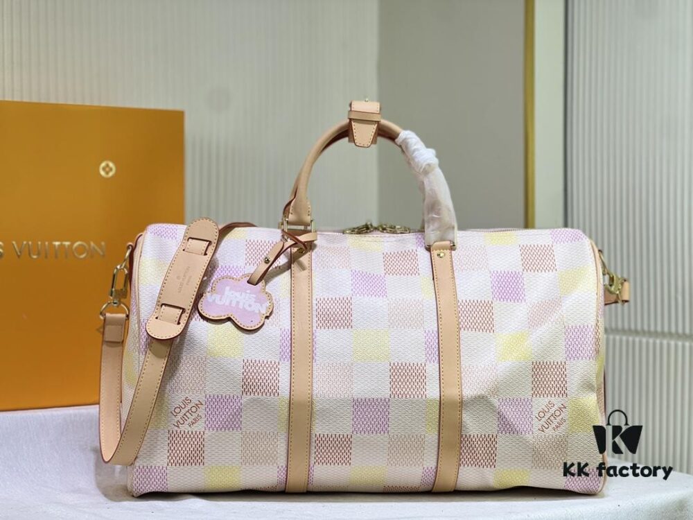 M40667 M41416 Keepall Bandoulière 50 Travel Bag in Damier Golf Coated Canvas