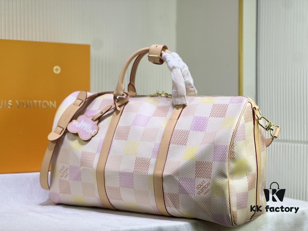 M40667 M41416 Keepall Bandoulière 50 Travel Bag in Damier Golf Coated Canvas