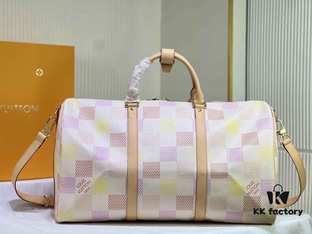 M40667 M41416 Keepall Bandoulière 50 Travel Bag in Damier Golf Coated Canvas