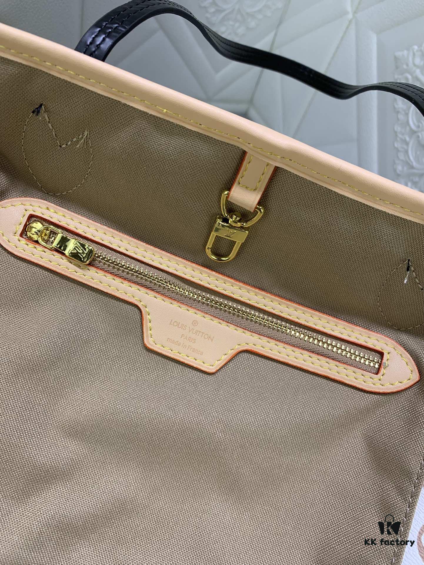 White Flower Mother-Child Bag 🎀🎀 Classic Shopping Tote 💋💋 Louis Vuitton New Neverfull