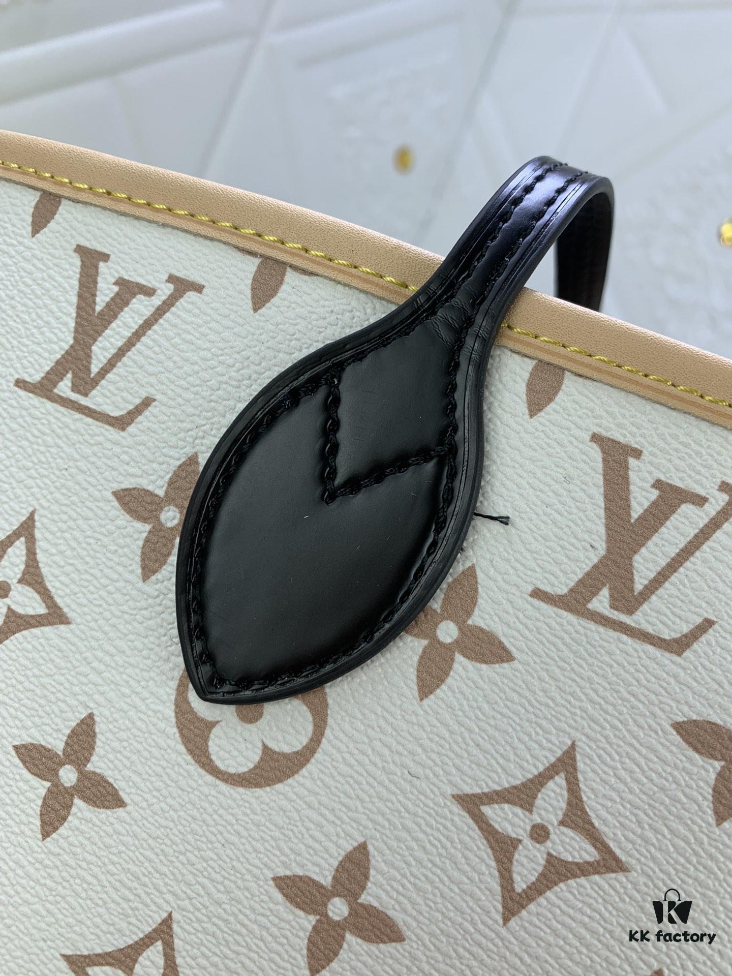White Flower Mother-Child Bag 🎀🎀 Classic Shopping Tote 💋💋 Louis Vuitton New Neverfull