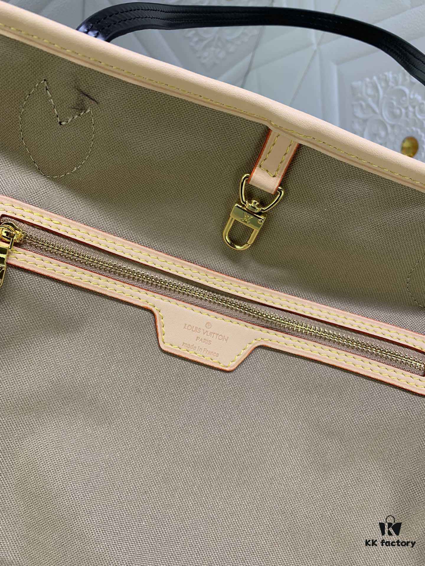 White Flower Mother-Child Bag 🎀🎀 Classic Shopping Tote 💋💋 Louis Vuitton New Neverfull