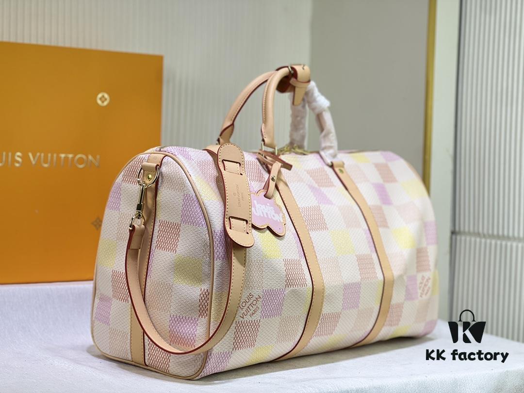 M40667 M41416 Keepall Bandoulière 50 Travel Bag in Damier Golf Coated Canvas