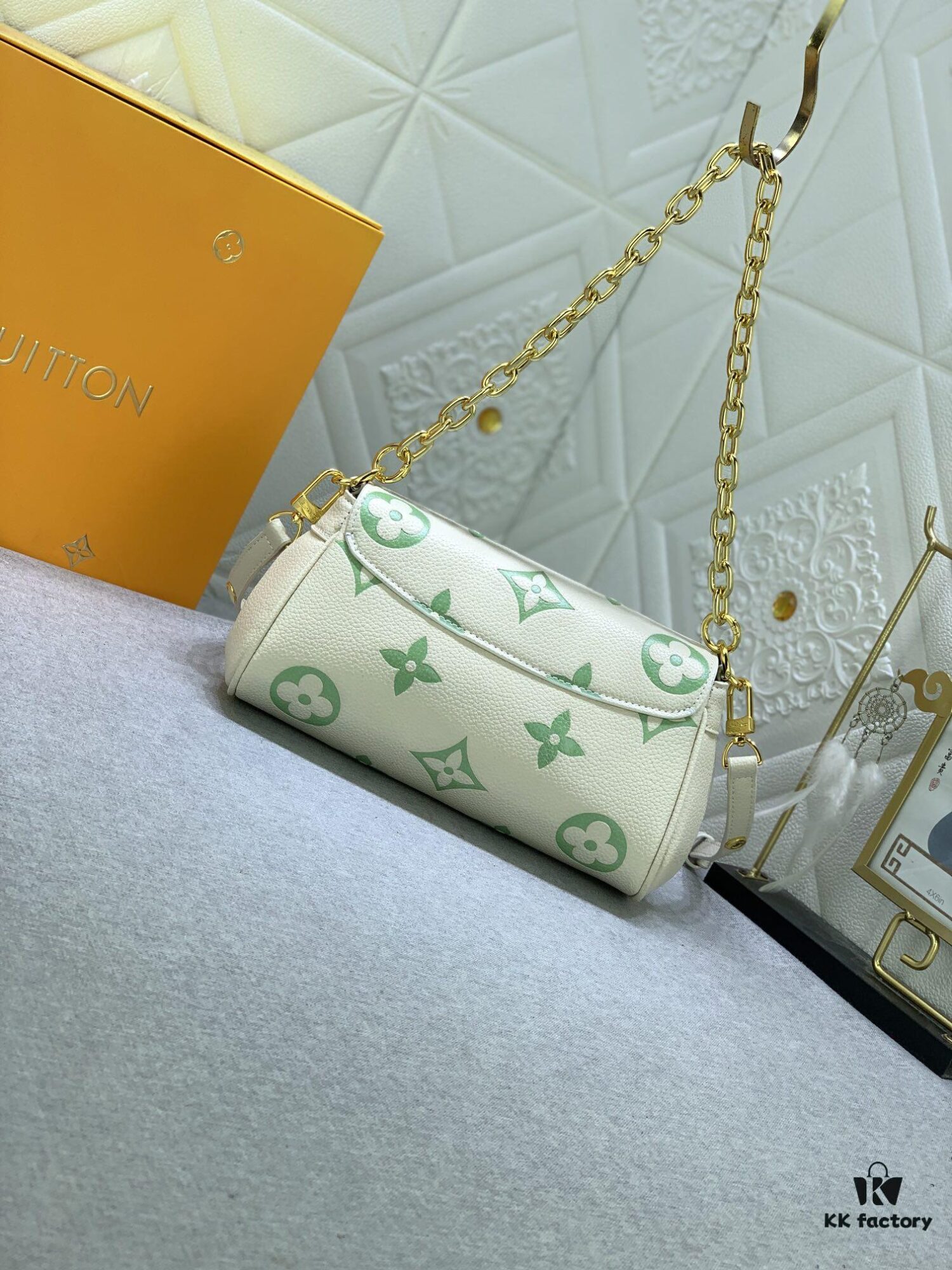 Upgraded Original Version (Inspired by Authentic) ✨‼️ M46393 White Embossed Pink, M45813 Black Quilted, M45859 Black Imprinted, M45836 Elephant Gray, White Imprinted, White Quilted 👏👏 Favorite Bag in Soft Grained Leather with Oversized Monogram Embossing