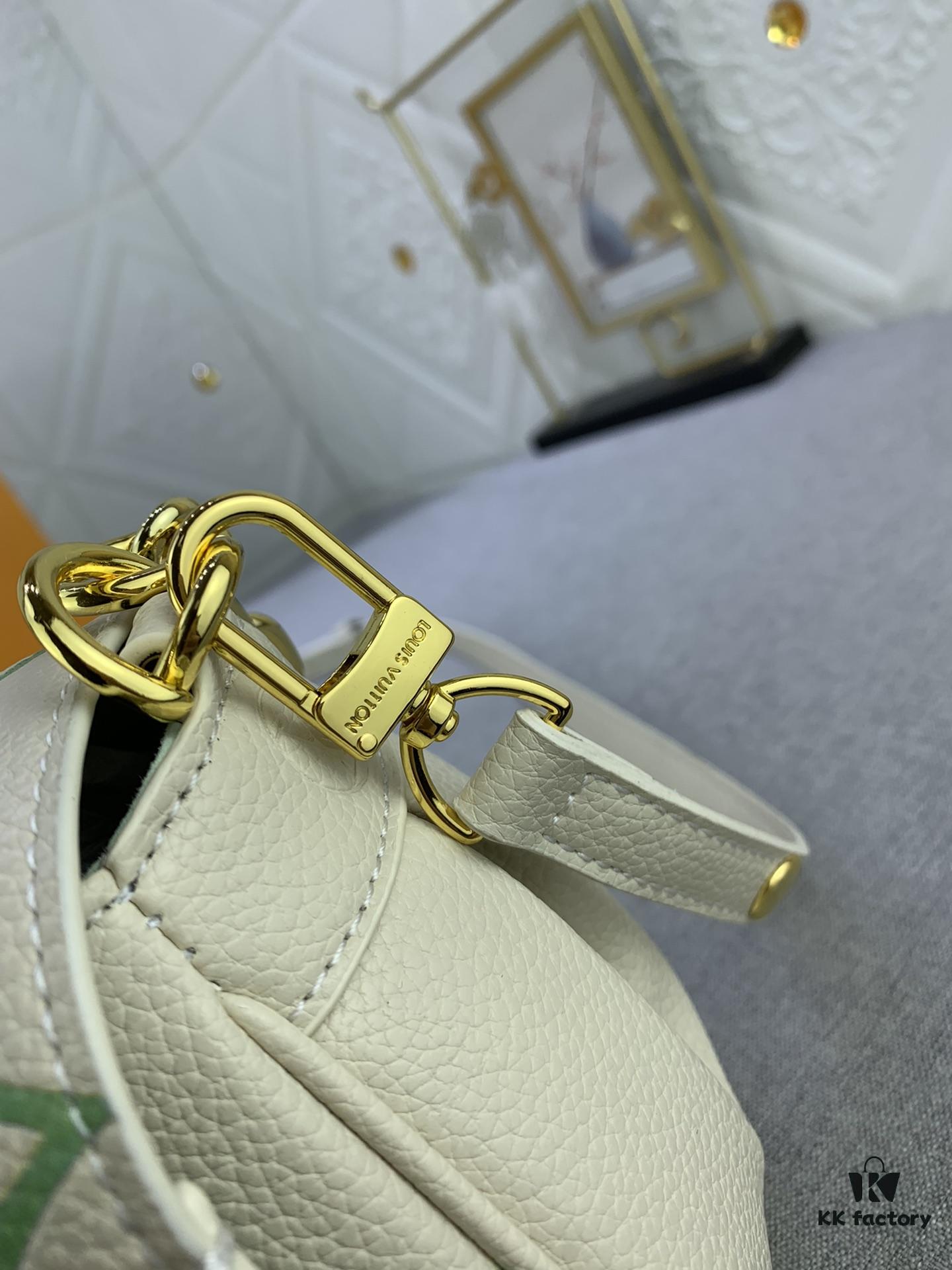 Upgraded Original Version (Inspired by Authentic) ✨‼️ M46393 White Embossed Pink, M45813 Black Quilted, M45859 Black Imprinted, M45836 Elephant Gray, White Imprinted, White Quilted 👏👏 Favorite Bag in Soft Grained Leather with Oversized Monogram Embossing