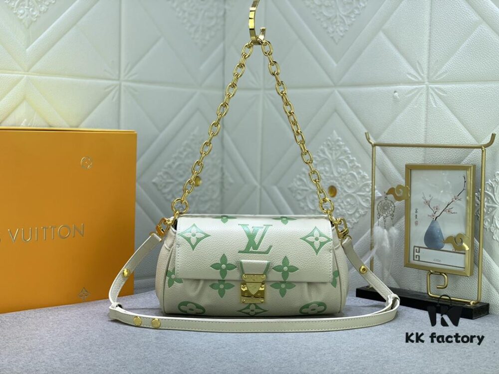 Upgraded Original Version (Inspired by Authentic) ✨‼️ M46393 White Embossed Pink, M45813 Black Quilted, M45859 Black Imprinted, M45836 Elephant Gray, White Imprinted, White Quilted 👏👏 Favorite Bag in Soft Grained Leather with Oversized Monogram Embossing