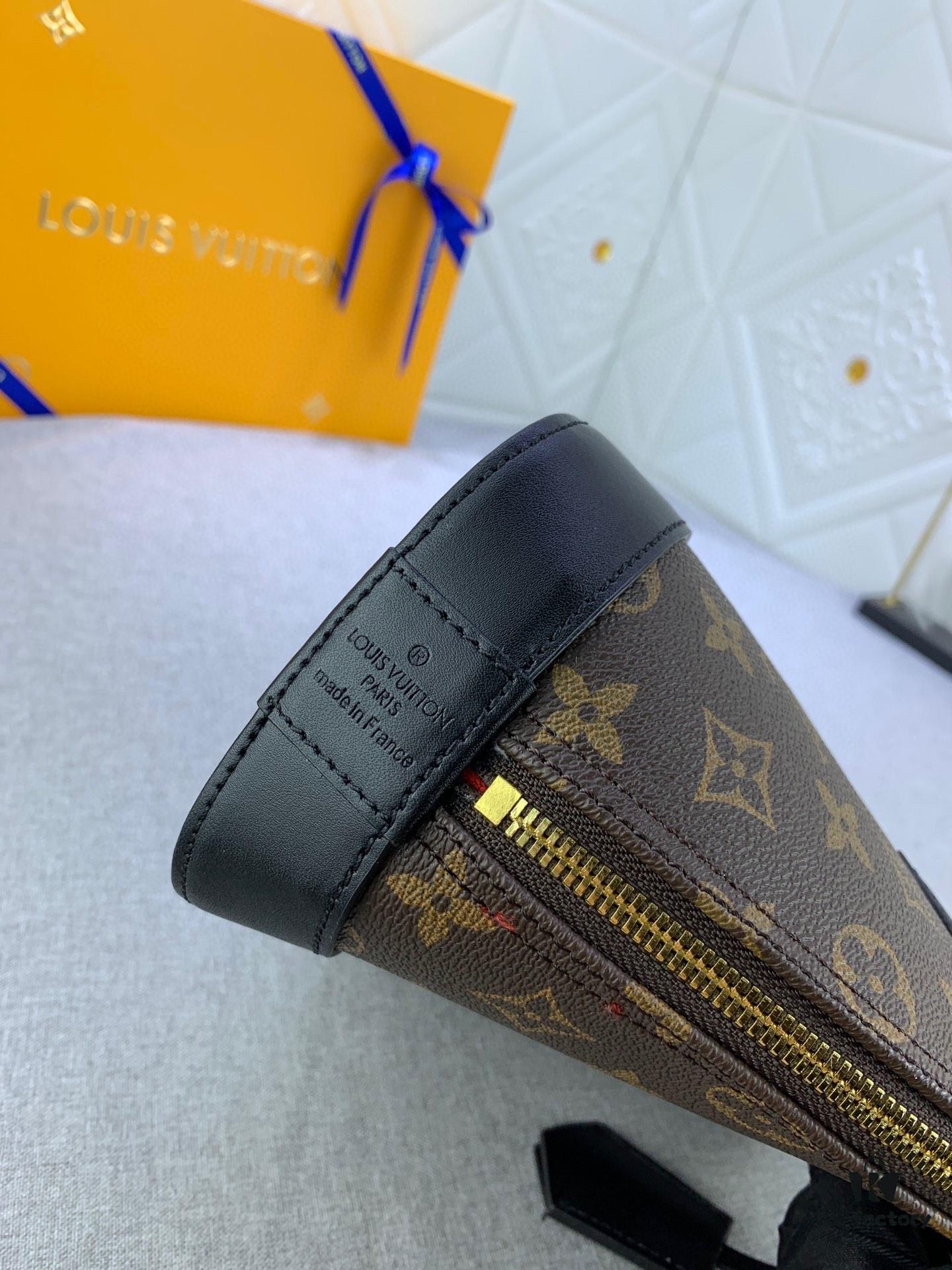 Upgraded Size Original M53151 M53152 Monogram N41221 Non-Check Black Leather Louis Vuitton Alma Handbag