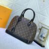 Upgraded Size Original M53151 M53152 Monogram N41221 Non-Checkered Alma Bag in Black Leather