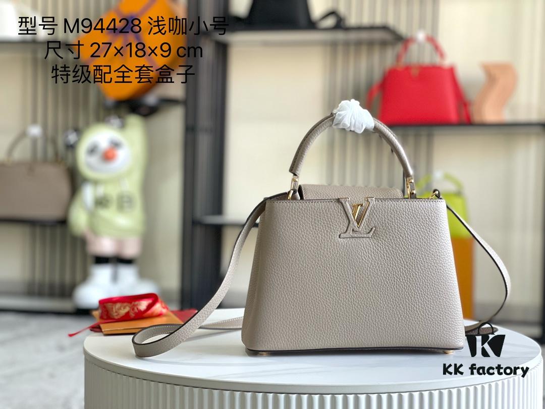 Top Grade Full Set Packaging [Premium Original Factory Leather 💋 M 94428 Small Size M94517 Elephant Gray with Gold Hardware]