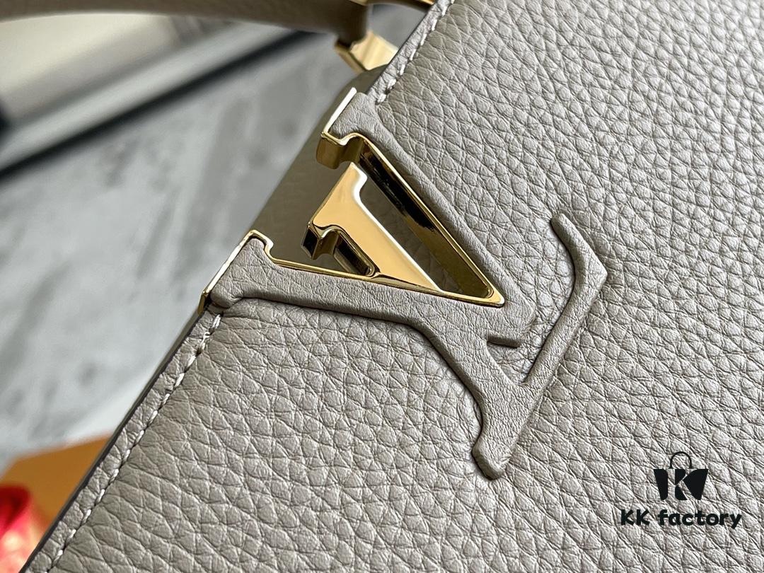 Premium Full Set Packaging 【Top Grade Original Leather 💋 M94428 Elephant Gray Medium with Gold Hardware】