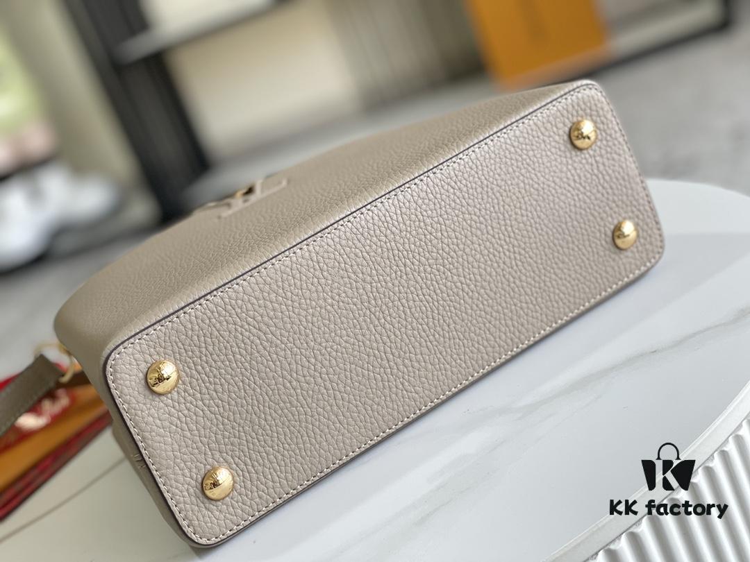 Premium Full Set Packaging 【Top Grade Original Leather 💋 M94428 Elephant Gray Medium with Gold Hardware】