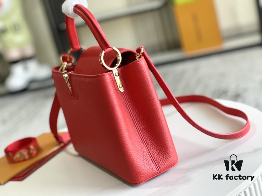 Premium Full Set Packaging [Top Quality Original Factory Leather 💋 M43935 Red Mini Gold Hardware]