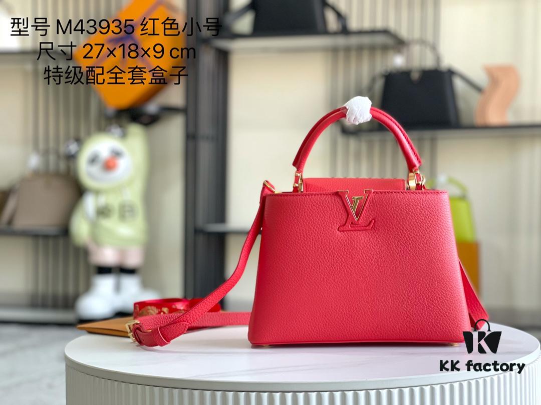 Premium Full Set Packaging [Top Quality Original Factory Leather 💋 M43935 Red Mini Gold Hardware]