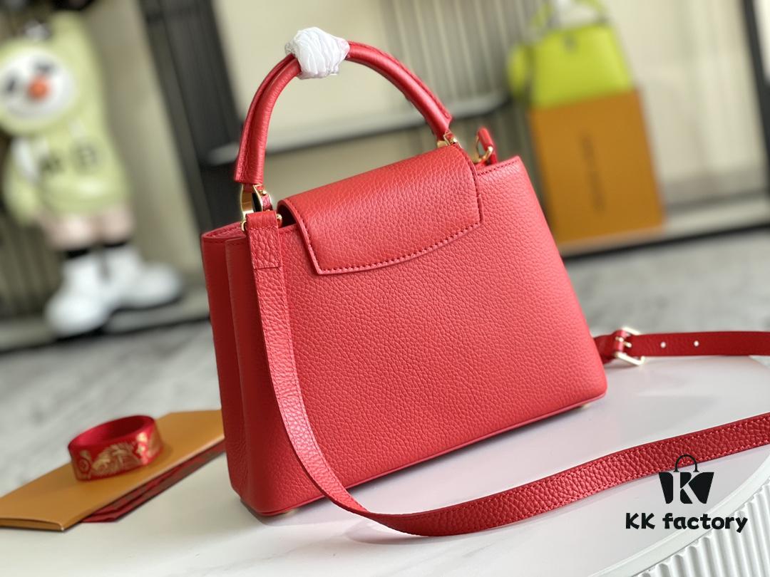 Premium Full Set Packaging [Top Quality Original Factory Leather 💋 M43935 Red Mini Gold Hardware]