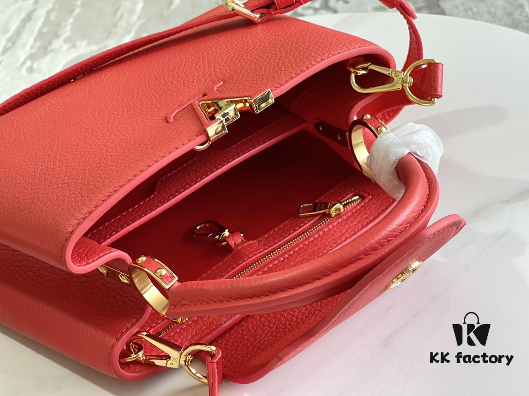 Premium Full Set Packaging [Top Quality Original Factory Leather 💋 M43935 Red Mini Gold Hardware]