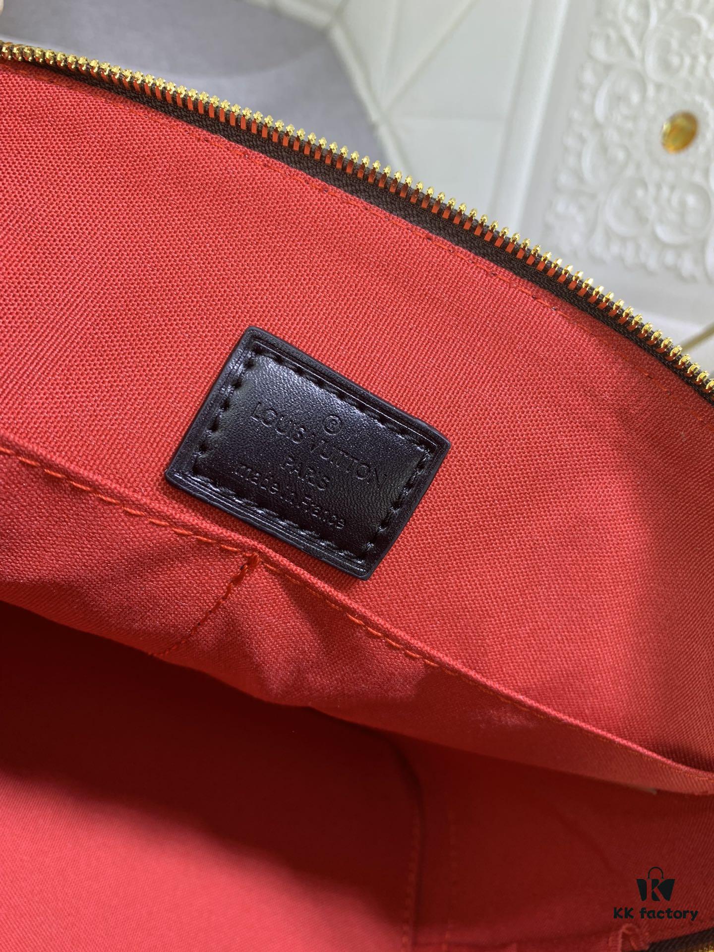 Upgraded Size Original M53151 M53152 Monogram N41221 Non-Checkered Alma Bag in Black Leather