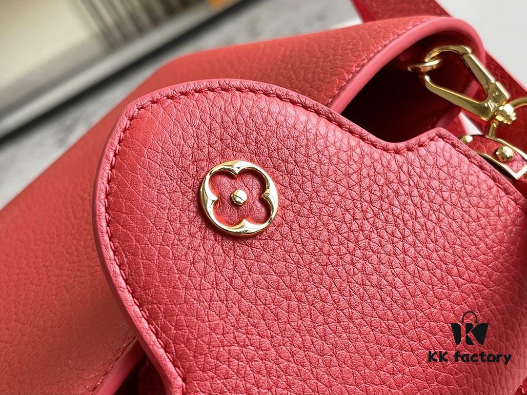 Premium Full Set Packaging [Top Quality Original Factory Leather 💋 M43935 Red Mini Gold Hardware]