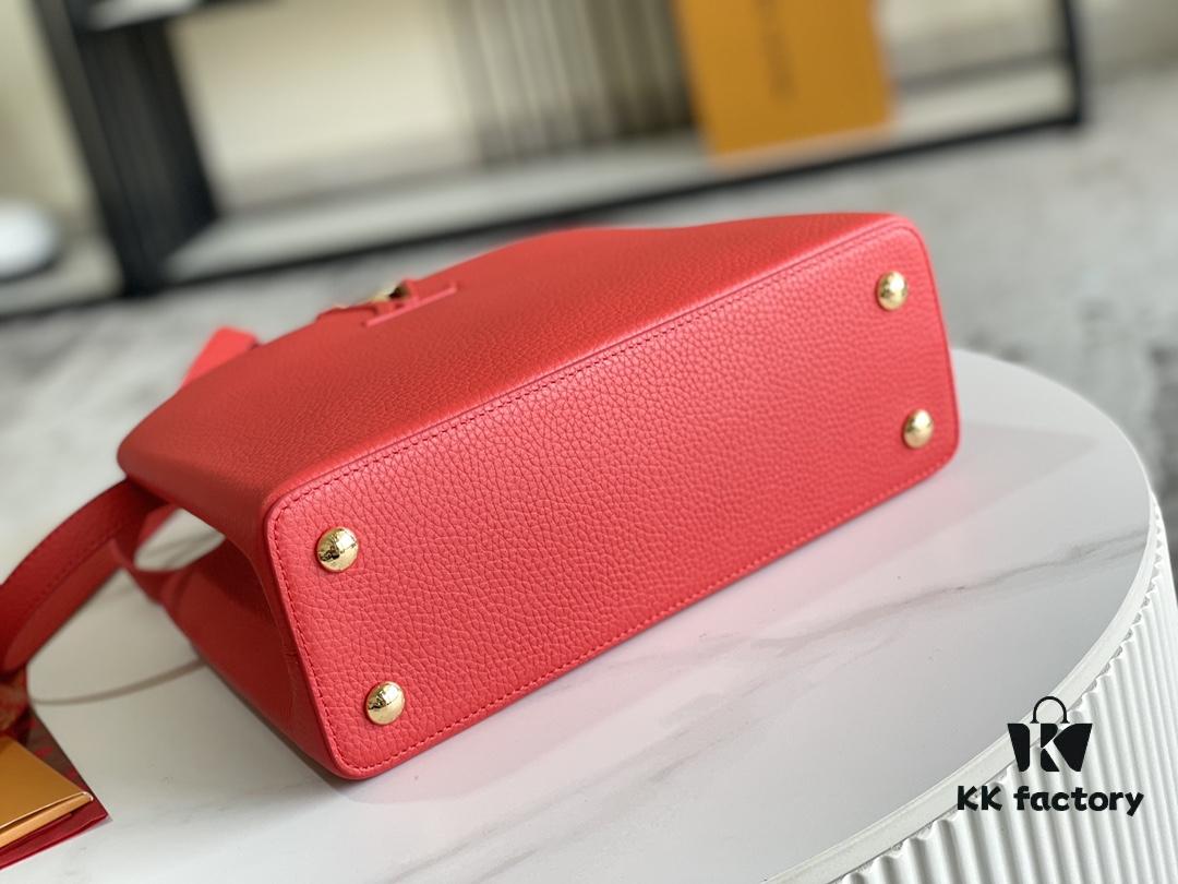 Top Grade Full Set Packaging 【Premium Original Factory Leather 💋 M43935 M42259 Red Medium with Gold Hardware】