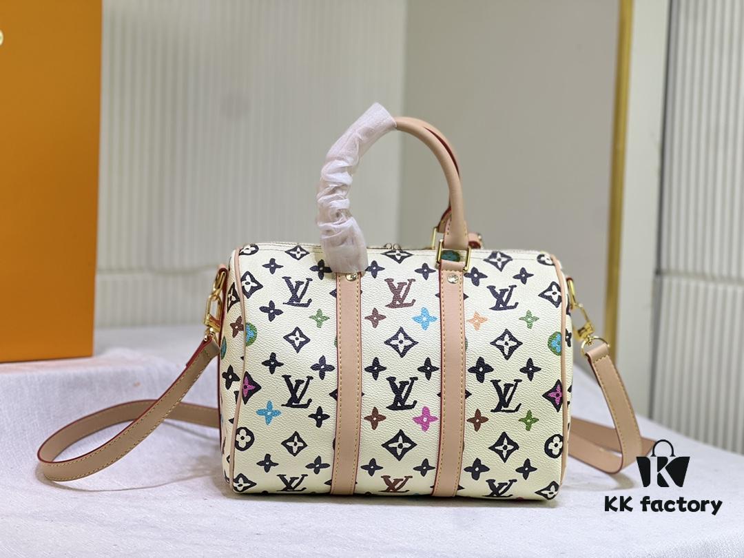 M24424 M24849 Monogram Eclipse Reverse Denim Keepall 25 Bag