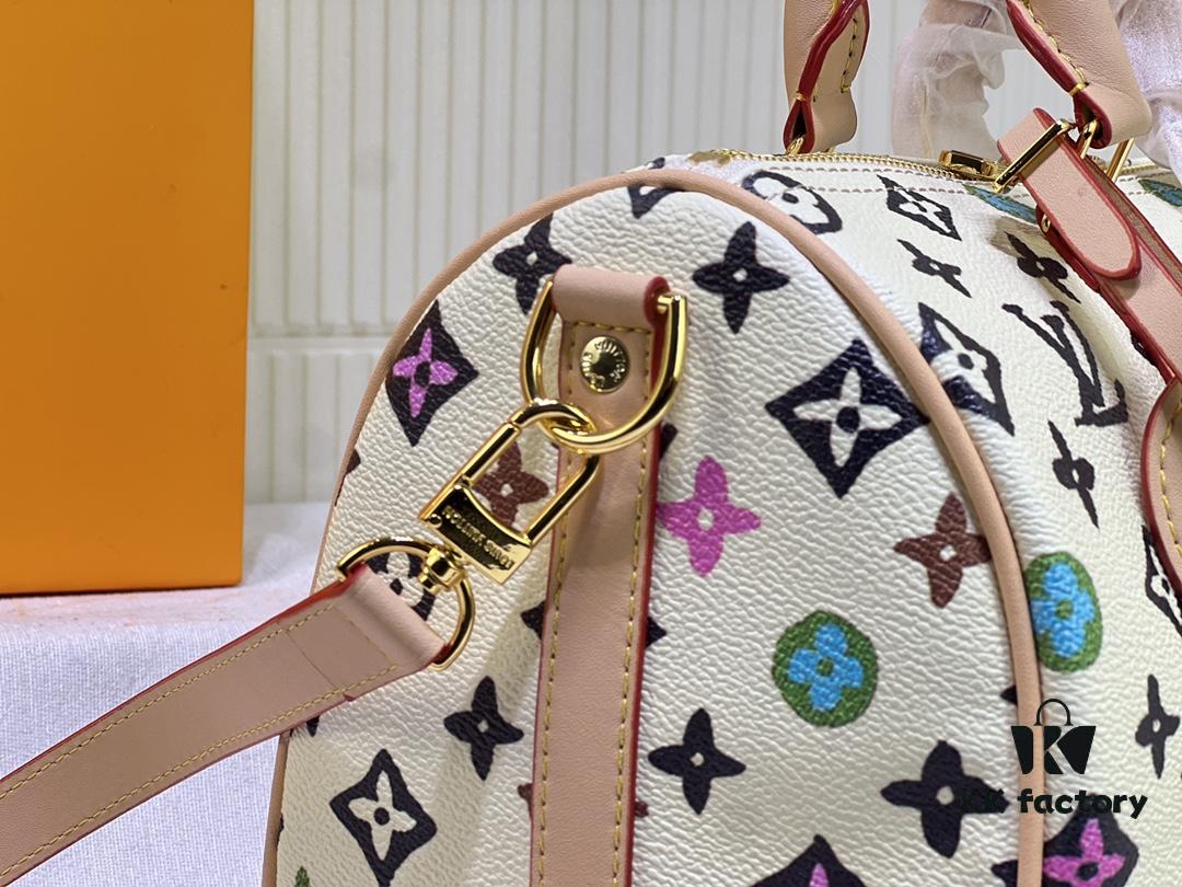 M24424 M24849 Monogram Eclipse Reverse Denim Keepall 25 Bag