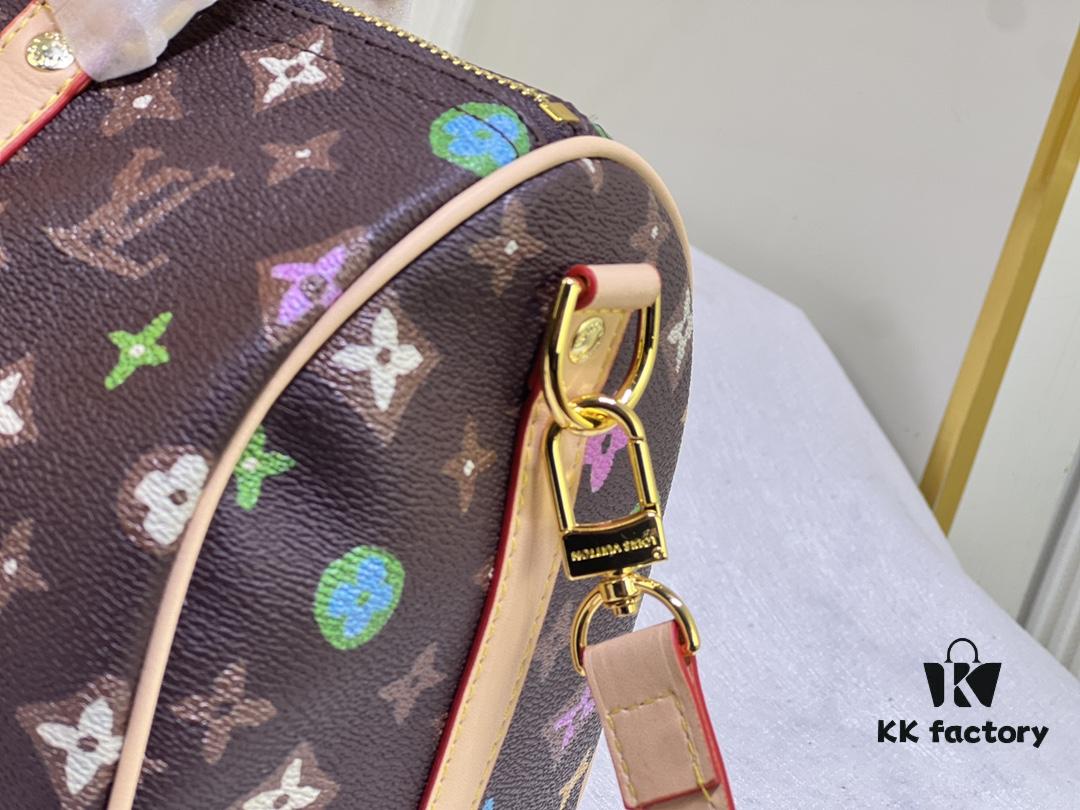 M24424 M24849 Monogram Eclipse Reverse Denim Keepall 25 Bag