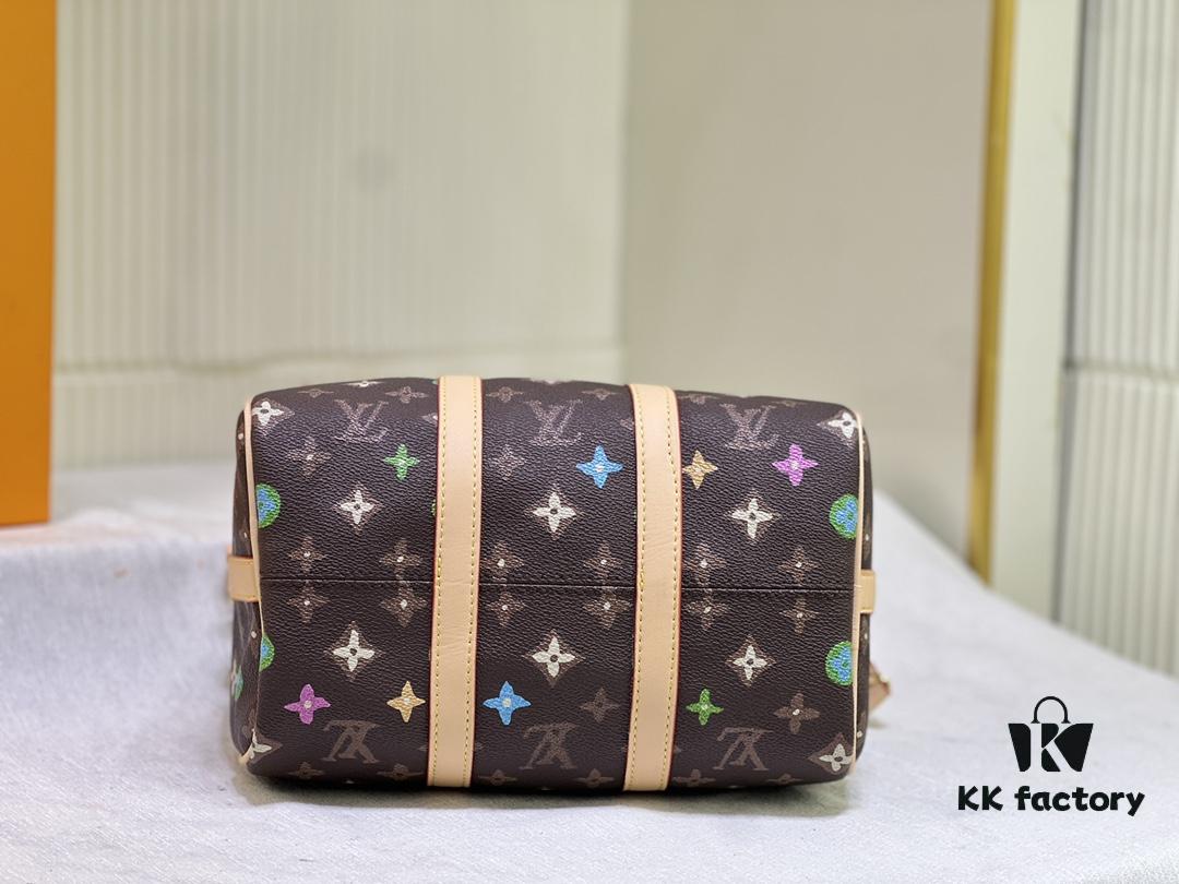 M24424 M24849 Monogram Eclipse Reverse Denim Keepall 25 Bag