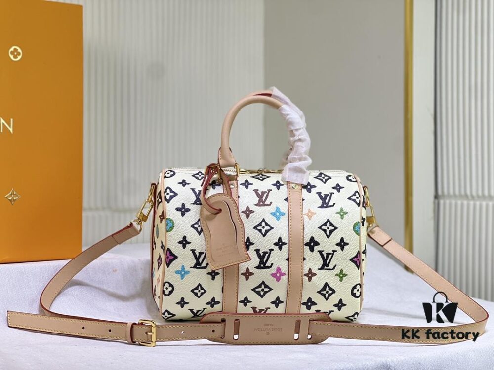 M24424 M24849 Monogram Eclipse Reverse Denim Keepall 25 Bag