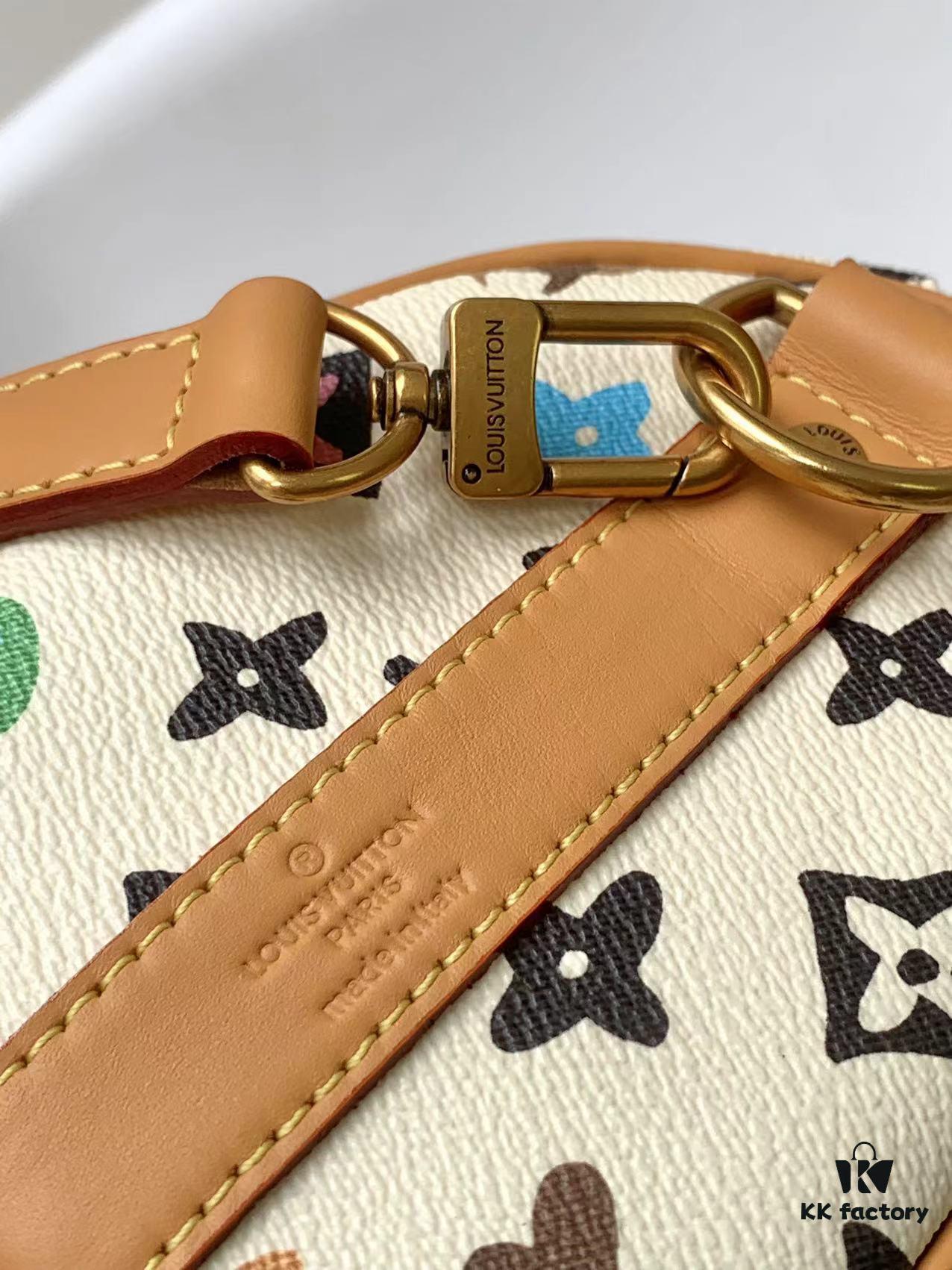 Top Quality Replica M24849 White Color Black Color Pillow Bag Keepall 25