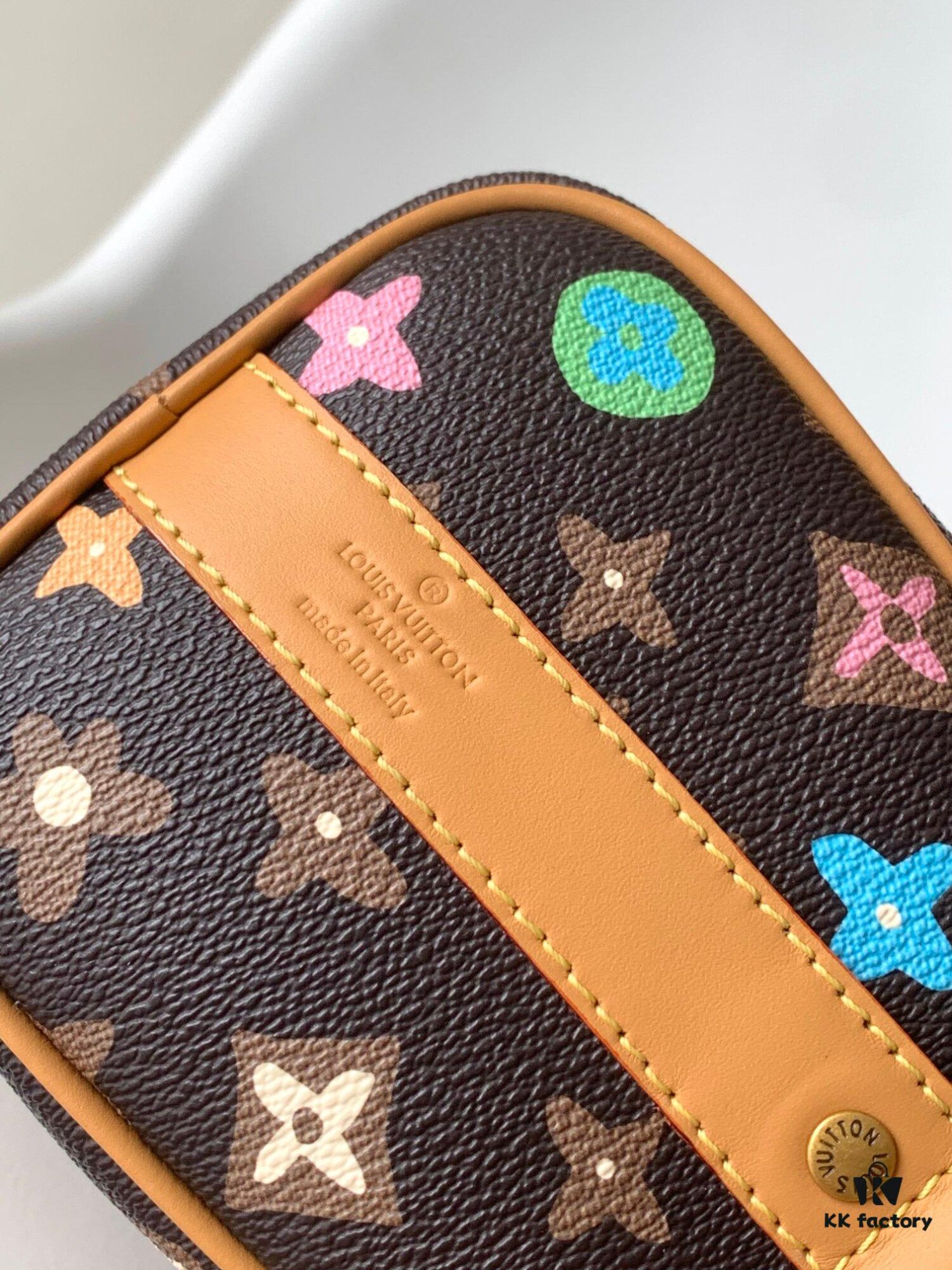 Top Quality Replica M24849 Black and White Monogram Keepall 25 Pillow Bag