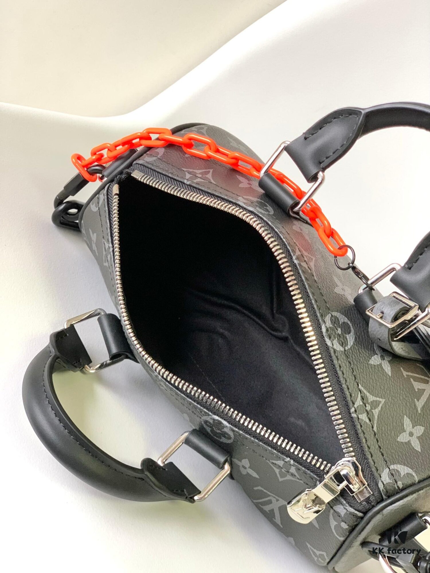 Top Quality Original M46271 Chain Black Flower [Orange with Chain] Pillow Bag