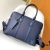 M59159 Black M21440 Blue Top-Quality Original Surplus LV Aerogram Leather Briefcase