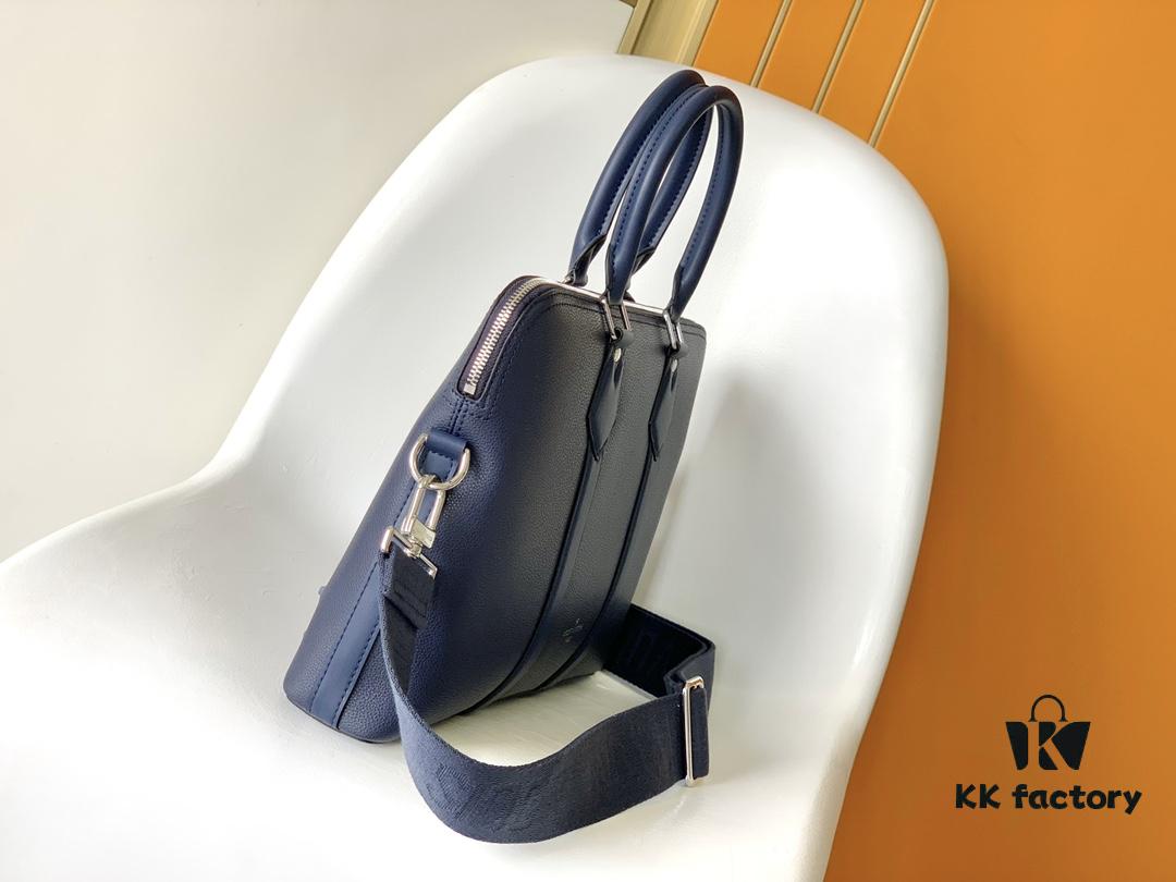 M59159 Black M21440 Blue Top-Quality Original Surplus LV Aerogram Leather Briefcase