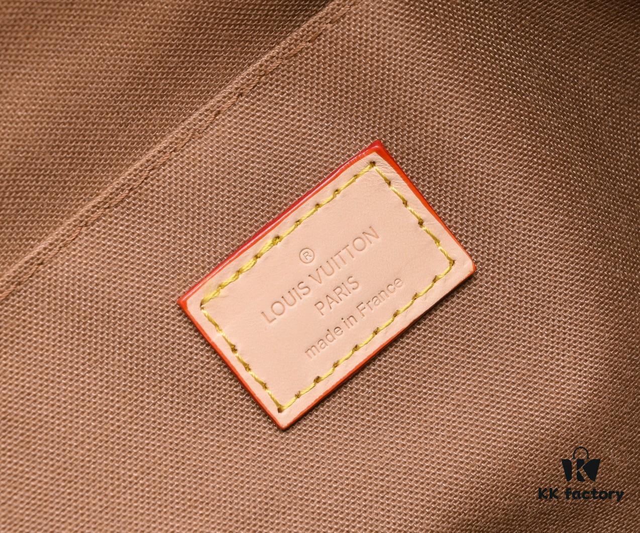 Exclusive Real Shot - Upgraded Version‼️ Double-Sided Color-Changing Yellow Leather, High Quality, Highly Acclaimed LV Louis Vuitton M56689, Original Mold Design