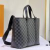 Upgraded Original Week-End Tote M45734 M45733 Louis Vuitton Classic Week-End Bag in Monogram Macassar Canvas