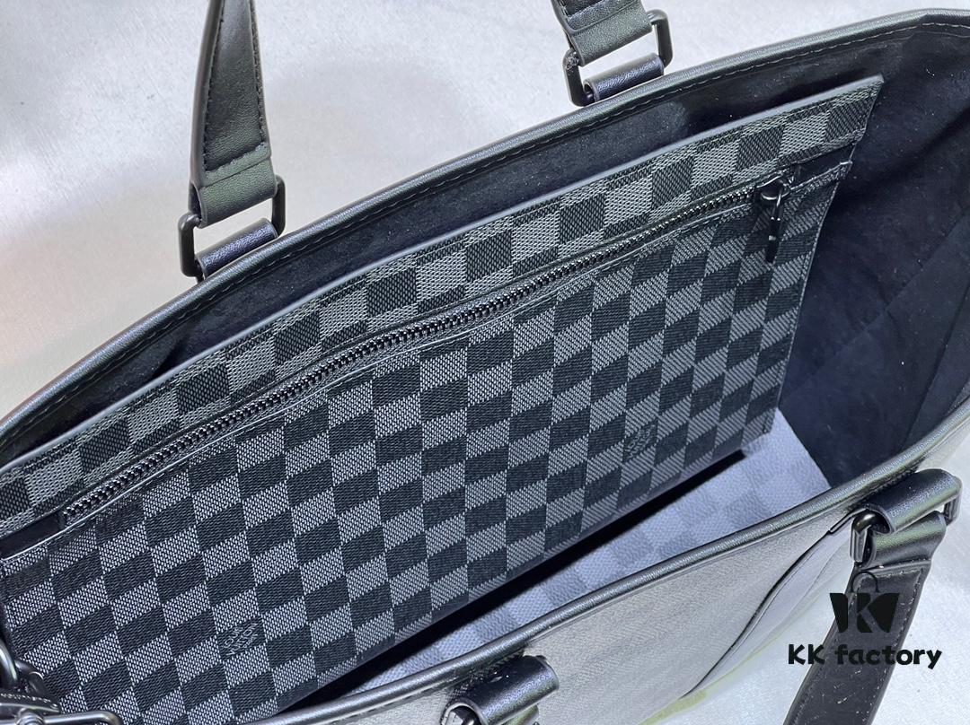 Upgraded Original Week-End Tote M45734 M45733 Louis Vuitton Classic Week-End Bag in Monogram Macassar Canvas