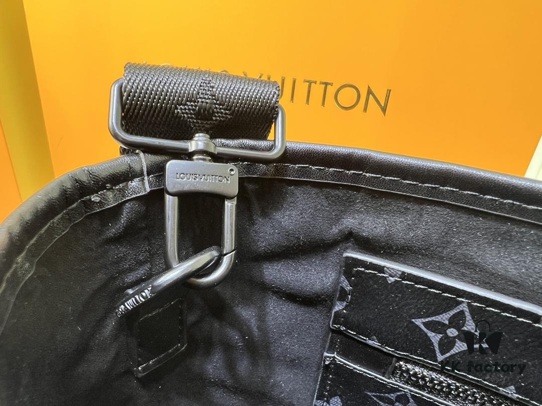 Upgraded Original Week-End Tote M45734 M45733 Louis Vuitton Classic Week-End Bag in Monogram Macassar Canvas with Exterior Phone Pocket