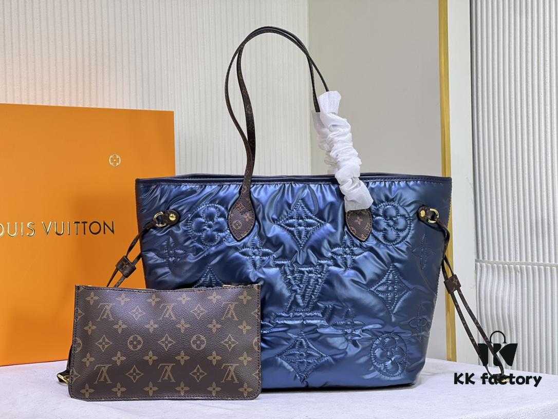 Upgraded Premium Quality M40995 M21090 Down Fabric Shopping Tote Bag Medium Louis Vuitton Reimagines the Iconic Neverfull Bag with Refined Interior Details