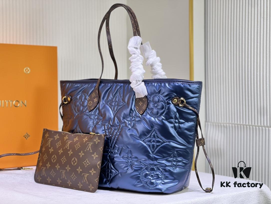 Upgraded Premium Quality M40995 M21090 Down Fabric Shopping Tote Bag Medium Louis Vuitton Reimagines the Iconic Neverfull Bag with Refined Interior Details