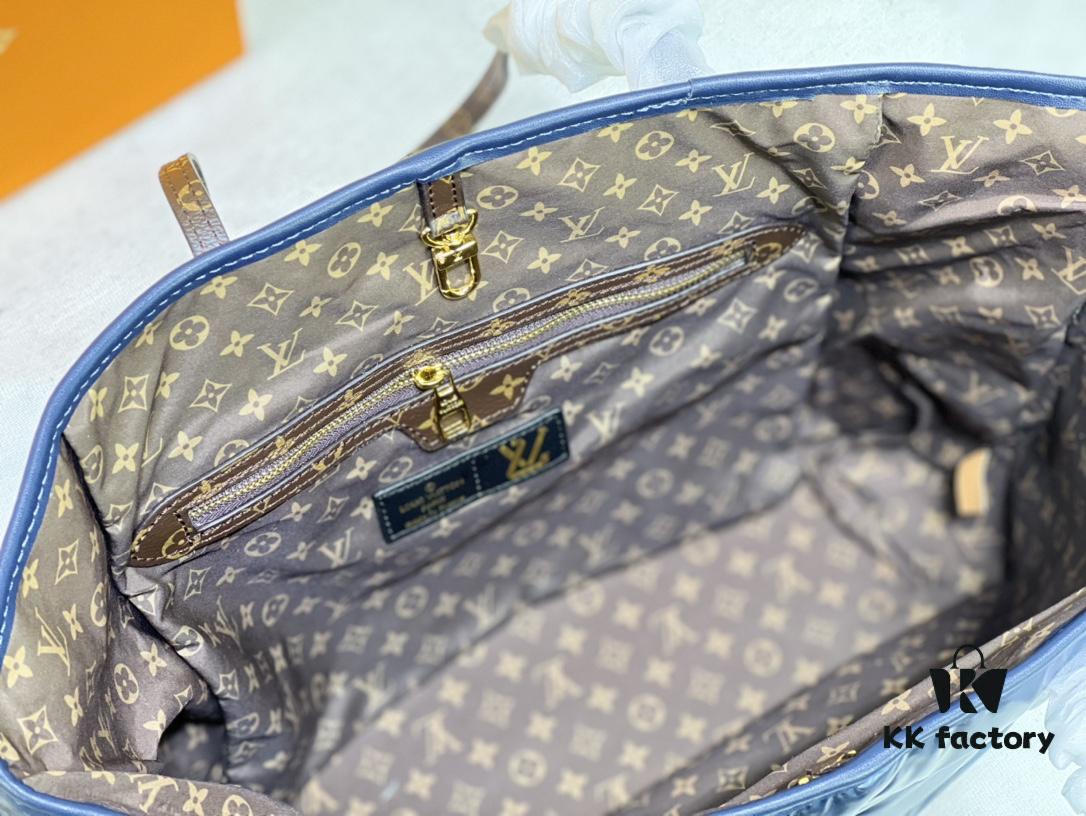 Upgraded Premium Quality M40995 M21090 Down Fabric Shopping Tote Bag Medium Louis Vuitton Reimagines the Iconic Neverfull Bag with Refined Interior Details