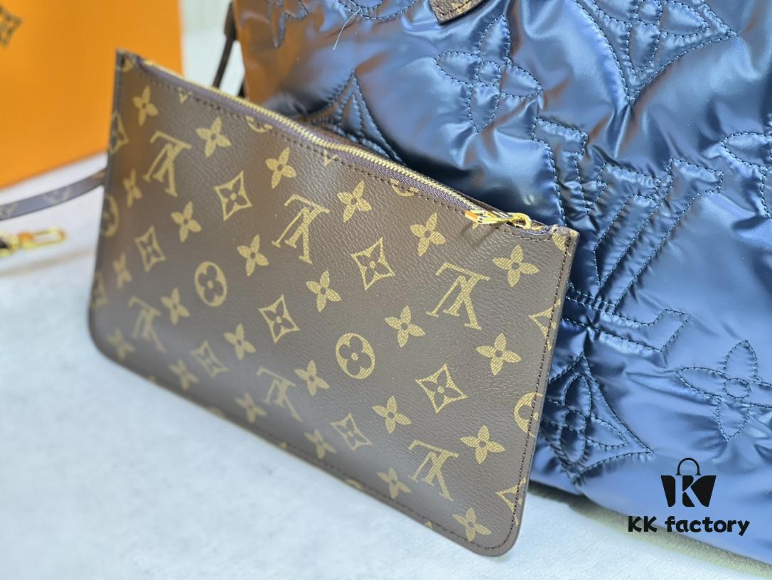 Upgraded Premium Quality M40995 M21090 Down Fabric Shopping Tote Bag Medium Louis Vuitton Reimagines the Iconic Neverfull Bag with Refined Interior Details