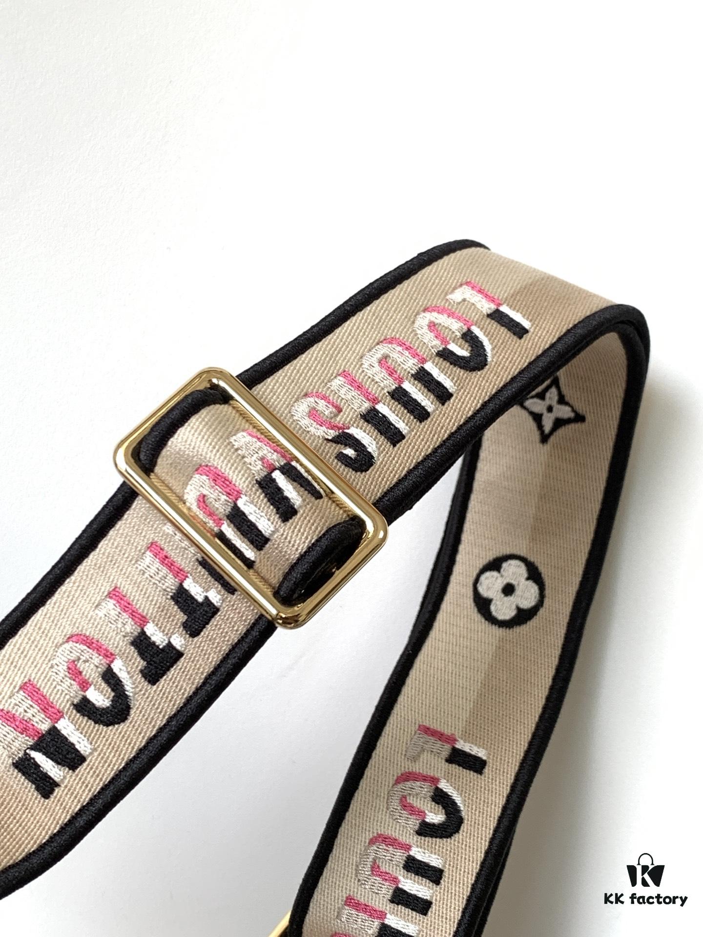 M46222 Beige M46234 Black [M45957 Black Adjustable Strap Not Available] ~ This Speedy Bandoulière 20 Handbag features Monogram canvas, cowhide leather trim, and textile lining, continuing the classic Louis Vuitton Speedy travel bag design in a compact size, complemented by rolled leather handles and a detachable, adjustable fabric shoulder strap adorned with brand logo weave