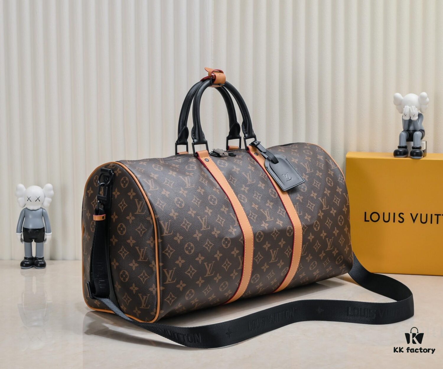 Exclusive Real Shot - Upgraded Version ‼️ M46703 M41416 Keepall Bandoulière 45 Travel Bag in Monogram Macassar Coated Canvas