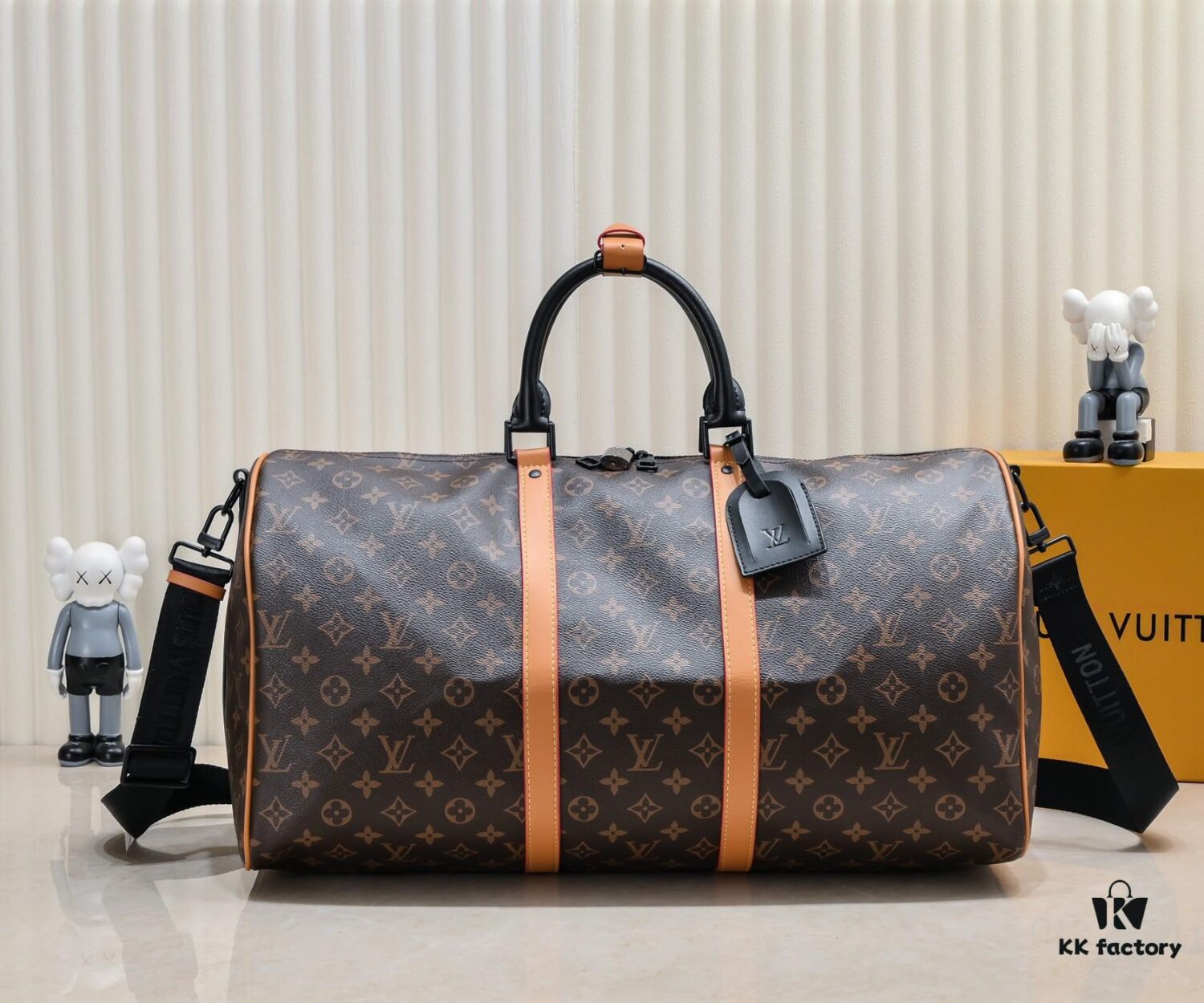Exclusive Real Shot - Upgraded Version ‼️ M46703 M41416 Keepall Bandoulière 45 Travel Bag in Monogram Macassar Coated Canvas
