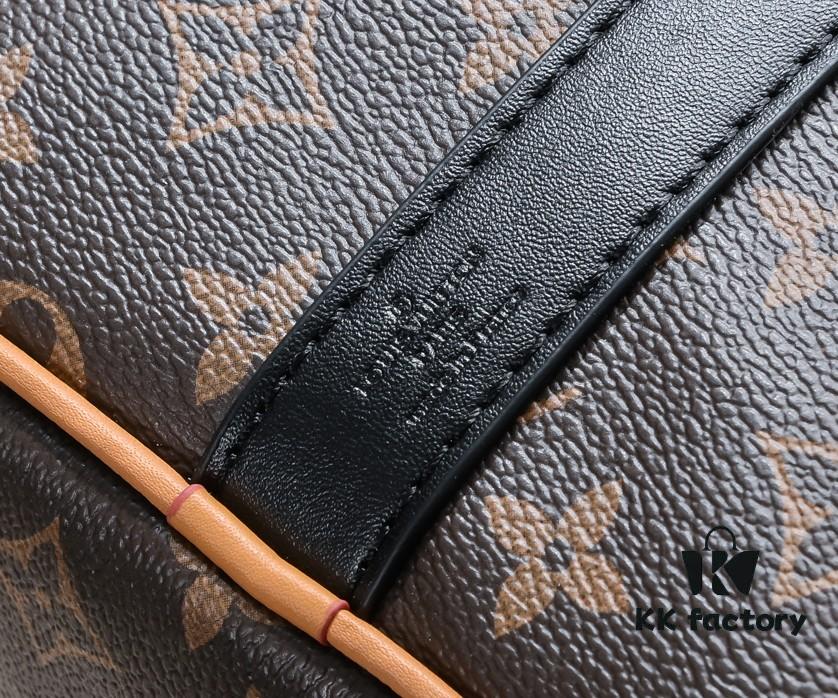 Exclusive Real Shot - Upgraded Version ‼️ M46703 M41416 Keepall Bandoulière 45 Travel Bag in Monogram Macassar Coated Canvas