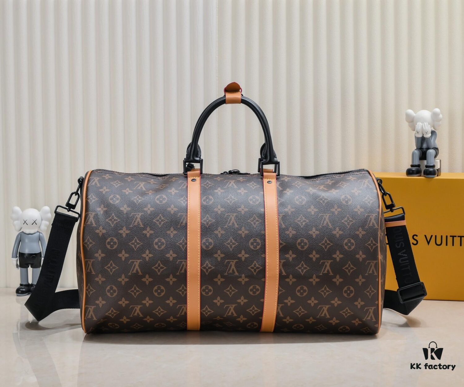 Exclusive Real Shot - Upgraded Version ‼️ M46703 M41416 Keepall Bandoulière 45 Travel Bag in Monogram Macassar Coated Canvas