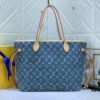 Upgraded Original M40995 Medium Denim Jacquard Shopping Tote 💋💋 Louis Vuitton New Neverfull - A Fresh Interpretation of the Iconic Bag