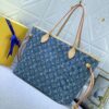 Upgraded Original M40995 Medium Denim Jacquard Shopping Tote 💋💋 Louis Vuitton New Neverfull - A Fresh Interpretation of the Iconic Bag