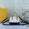 Upgraded Original 【Louis Vuitton Alma Nano Shell Bag】M82717 Monogram M46895 White Flower