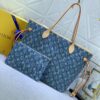 Upgraded Original M40995 Medium Denim Jacquard Shopping Tote 💋💋 Louis Vuitton New Neverfull - A Fresh Interpretation of the Iconic Bag
