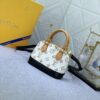 Upgraded Original 【Louis Vuitton Alma Nano Shell Bag】M82717 Monogram M46895 White Flower